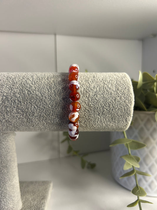 Red Orca Agate Bracelet